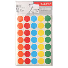 מדבקות צבעוני מעורב בעמוד 19 מ"מ