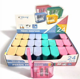 מחדד כוס 2 חורים - צבעי פסטל ,(YL231700)