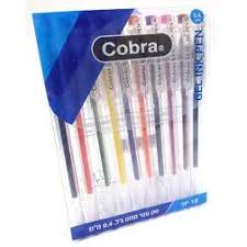 עט 10X COBRA 0.4 בקלמר שקוף