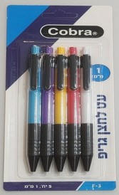 עט לחצן גריפ X5 בבליסטר 1.00 מ"מ