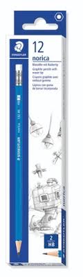 עפרון נוריקה עם מחק 12 יח'
